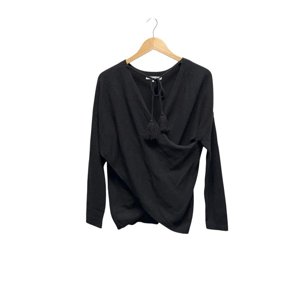 Derek Lam 10 Crosby Cashmere Wrap Sweater in Black Women’s Size Small